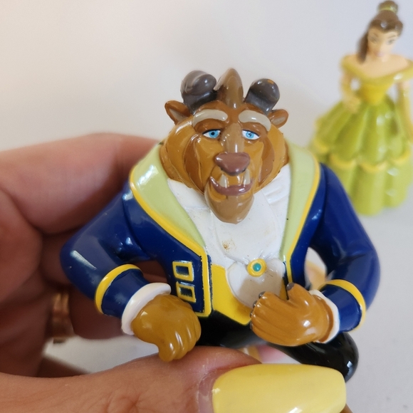 Belle Beauty & The Beast Disney Figurines Cake Topper Action Figure PVC - Picture 2 of 6